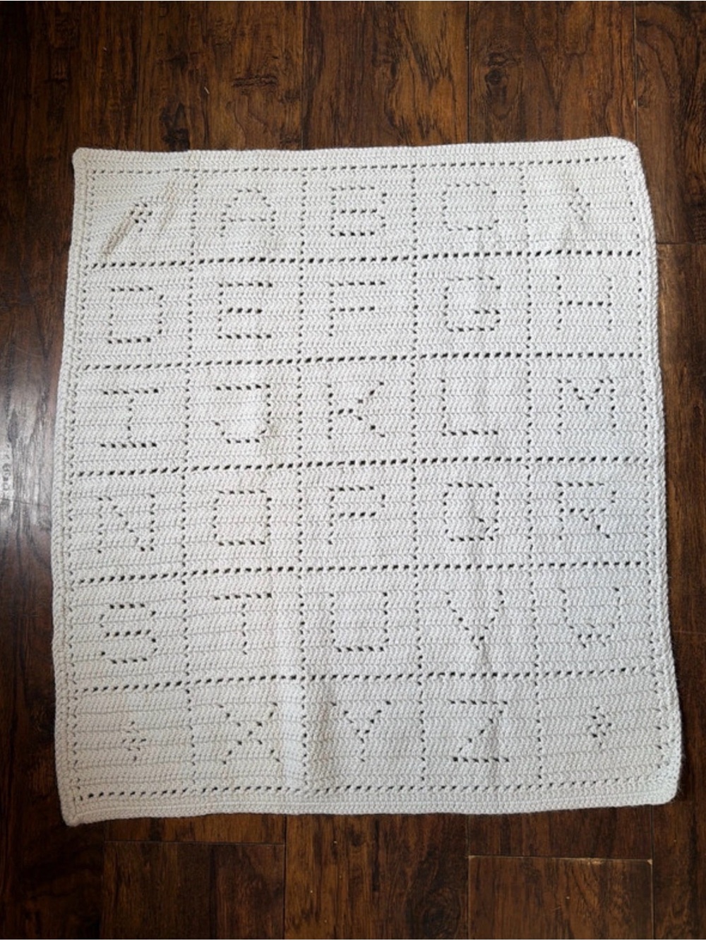 Handmade Alphabet Baby Blanket
